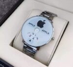 Stainless Silver Band Quartz Wrist Watch Black Turntable Dial Mens Gift Mens Watches Top Brand Luxury - Image 1