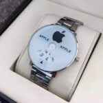 Stainless Silver Band Quartz Wrist Watch Black Turntable Dial Mens Gift Mens Watches Top Brand Luxury