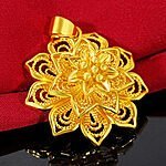 Gold Plating Brass Flower Necklace - Image 2