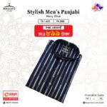 Stylish Men's Panjabi - Nevy Blue