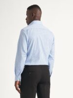 The Stanton Broadcloth Dress Shirt - Blue Fine Fancy Stripe - Image 3