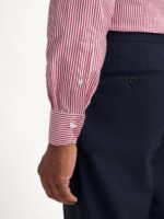 The Stanton Broadcloth Dress Shirt - Red Bengal Stripe - Image 4