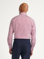 The Stanton Broadcloth Dress Shirt - Red Bengal Stripe - Image 3