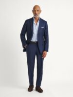 The Stanton Broadcloth Dress Shirt - Light Blue Wide Bengal Stripe - Image 4