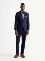 The Stanton Broadcloth Dress Shirt - Royal Blue Wide Bengal Stripe - Image 3