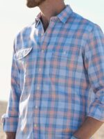The California Plaid Shirt - Slate and Rose - Image 2