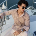 Full Sleeve Brown Striped Shirt