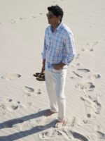 The California Plaid Shirt - Blue Rose and Cream - Image 2