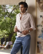 Light Brown Striped Shirt - Image 2