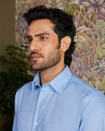 Giza Cotton Light Blue Twill Shirt - Image 1