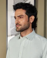 Giza Cotton Light Green Checked Shirt - Image 1