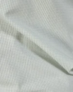 Giza Cotton Light Green Checked Shirt - Image 5